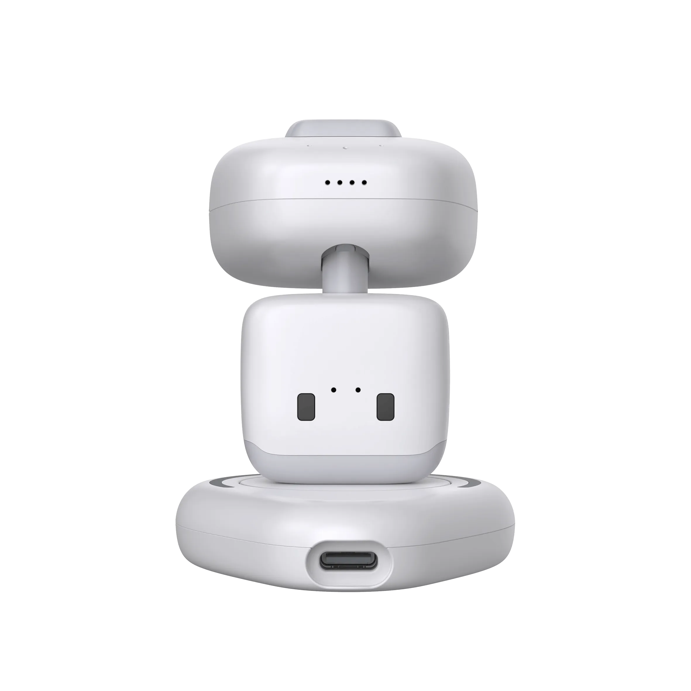 AI Pocket Wearable Robot, ChatGPT Powered AI Companion with Voice Commands, Emotional Interaction, Singing & Dancing, Magnetically Attaches to Anywhere, White | Pocket
