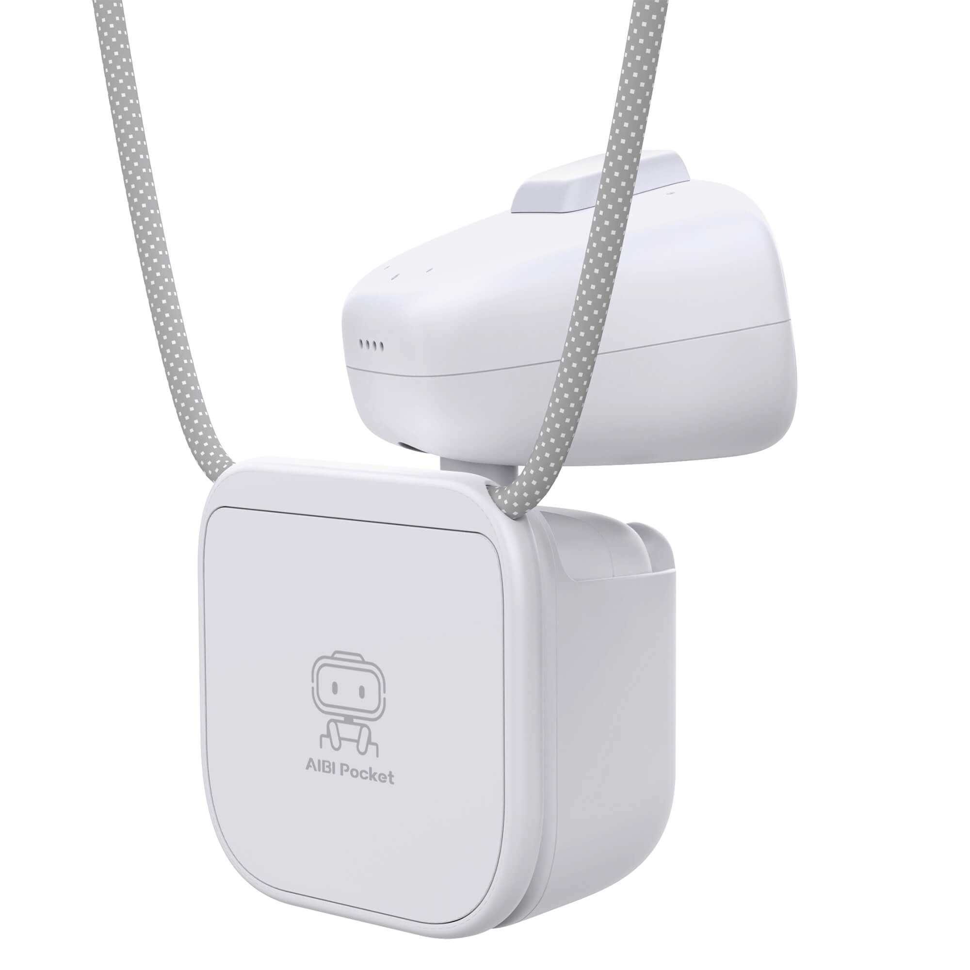 AI Pocket Wearable Robot, ChatGPT Powered AI Companion with Voice Commands, Emotional Interaction, Singing & Dancing, Magnetically Attaches to Anywhere, White | Pocket